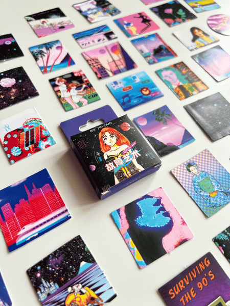 სტიკერი Glitch art