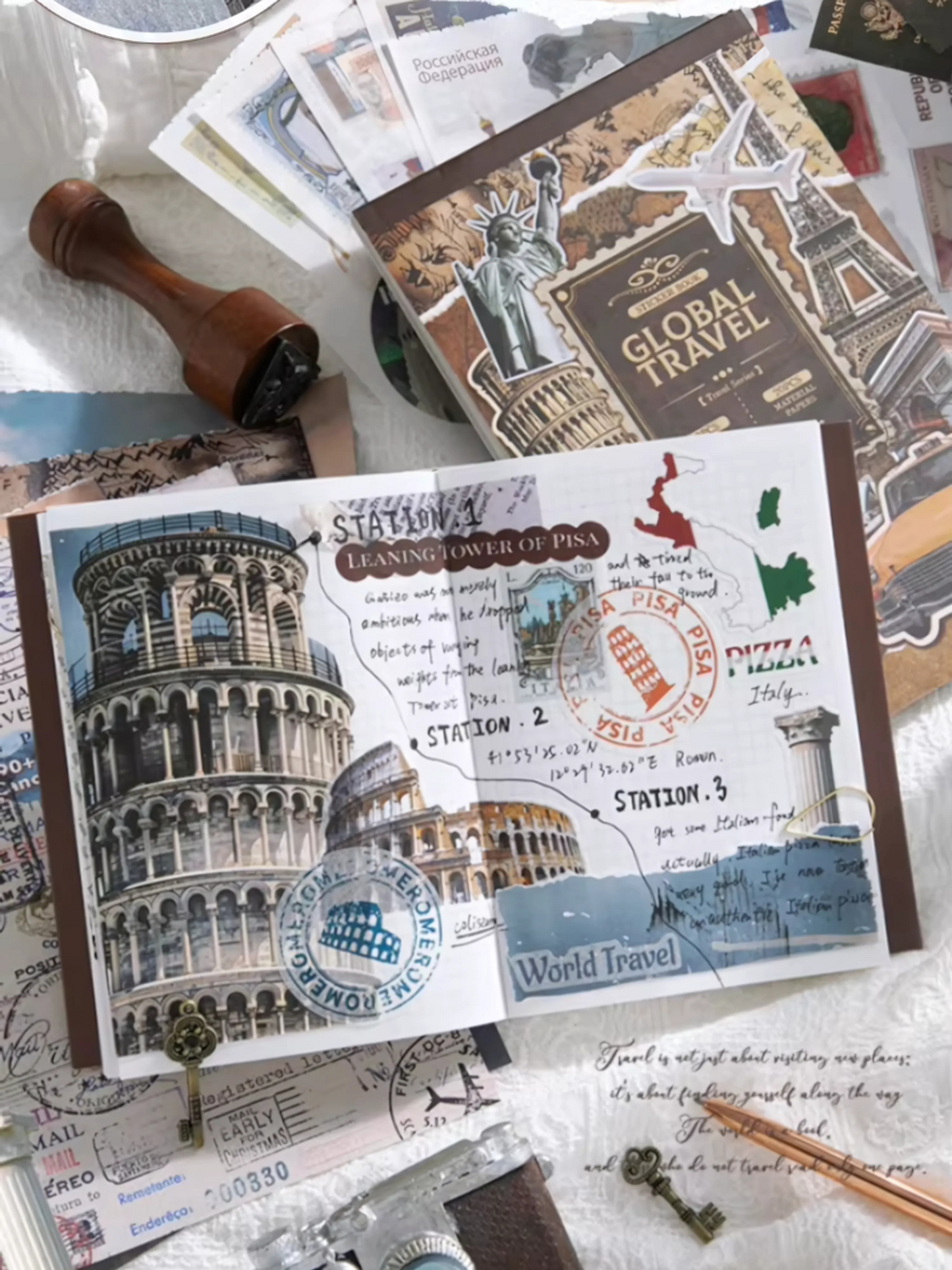 სტიკერების წიგნაკი Global travel