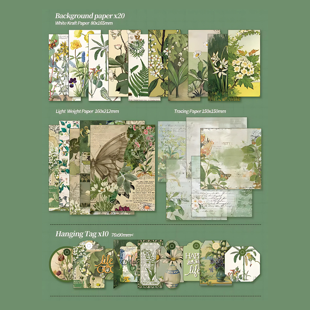 Plants Paradise დღიურის ნაკრები