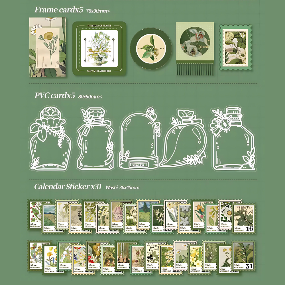 Plants Paradise დღიურის ნაკრები