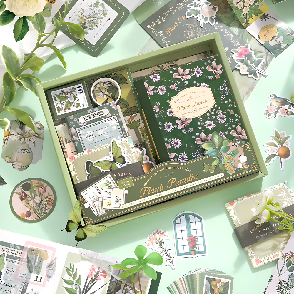 Plants Paradise დღიურის ნაკრები