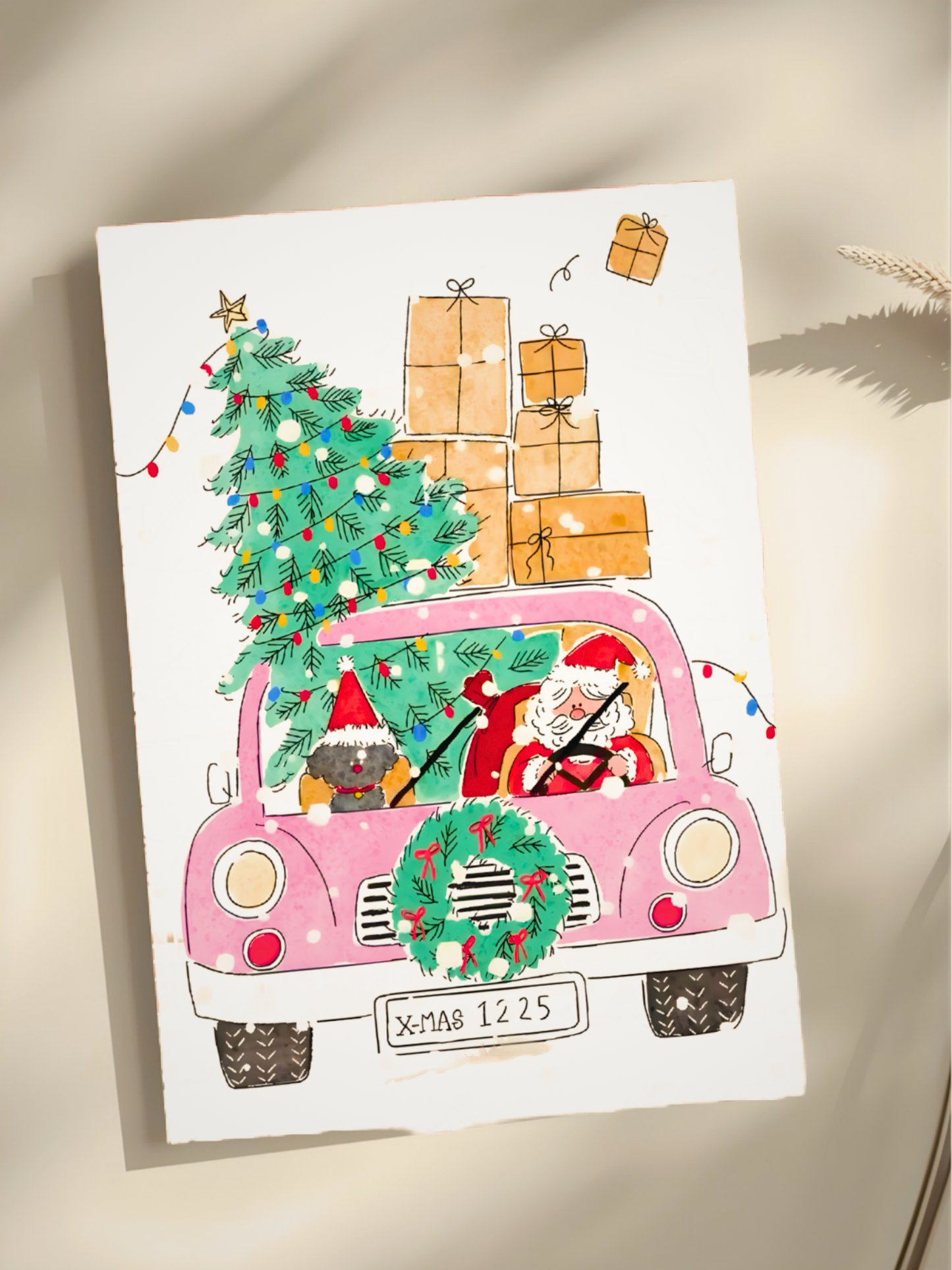 საახალწლო მისალოცი ბარათი