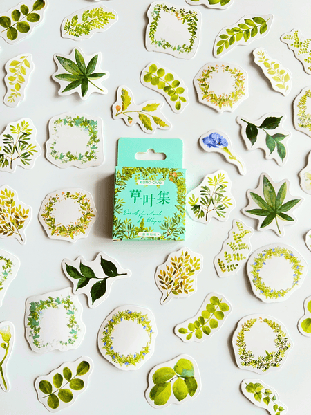 Sticker Green leaf