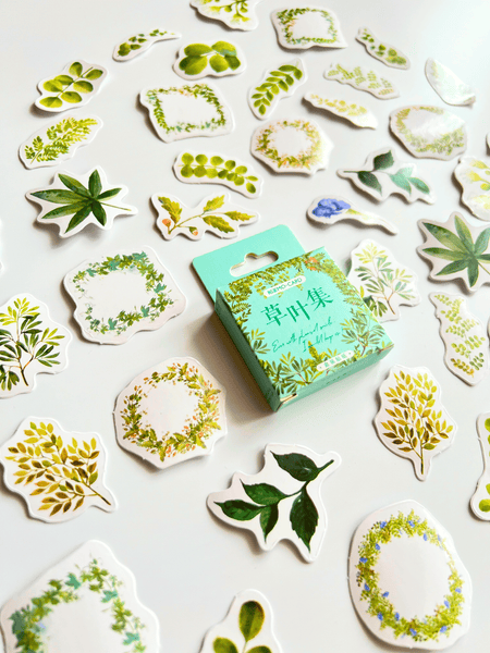 Sticker Green leaf