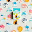 Weather sticker