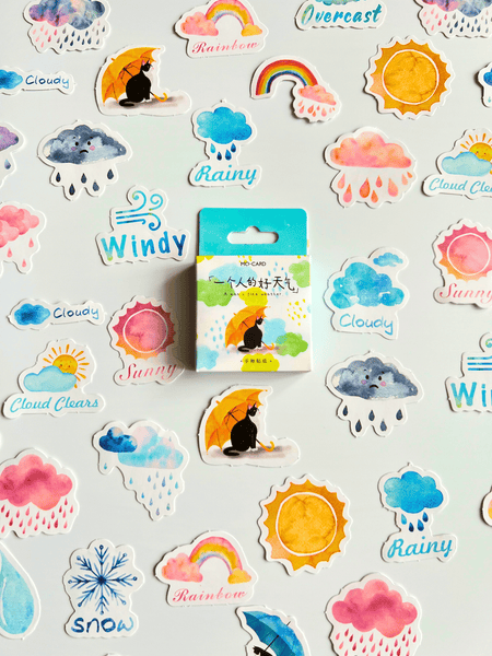 Weather sticker