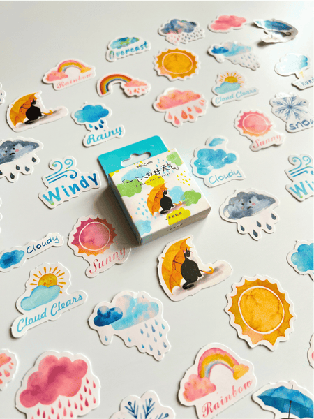 Weather sticker