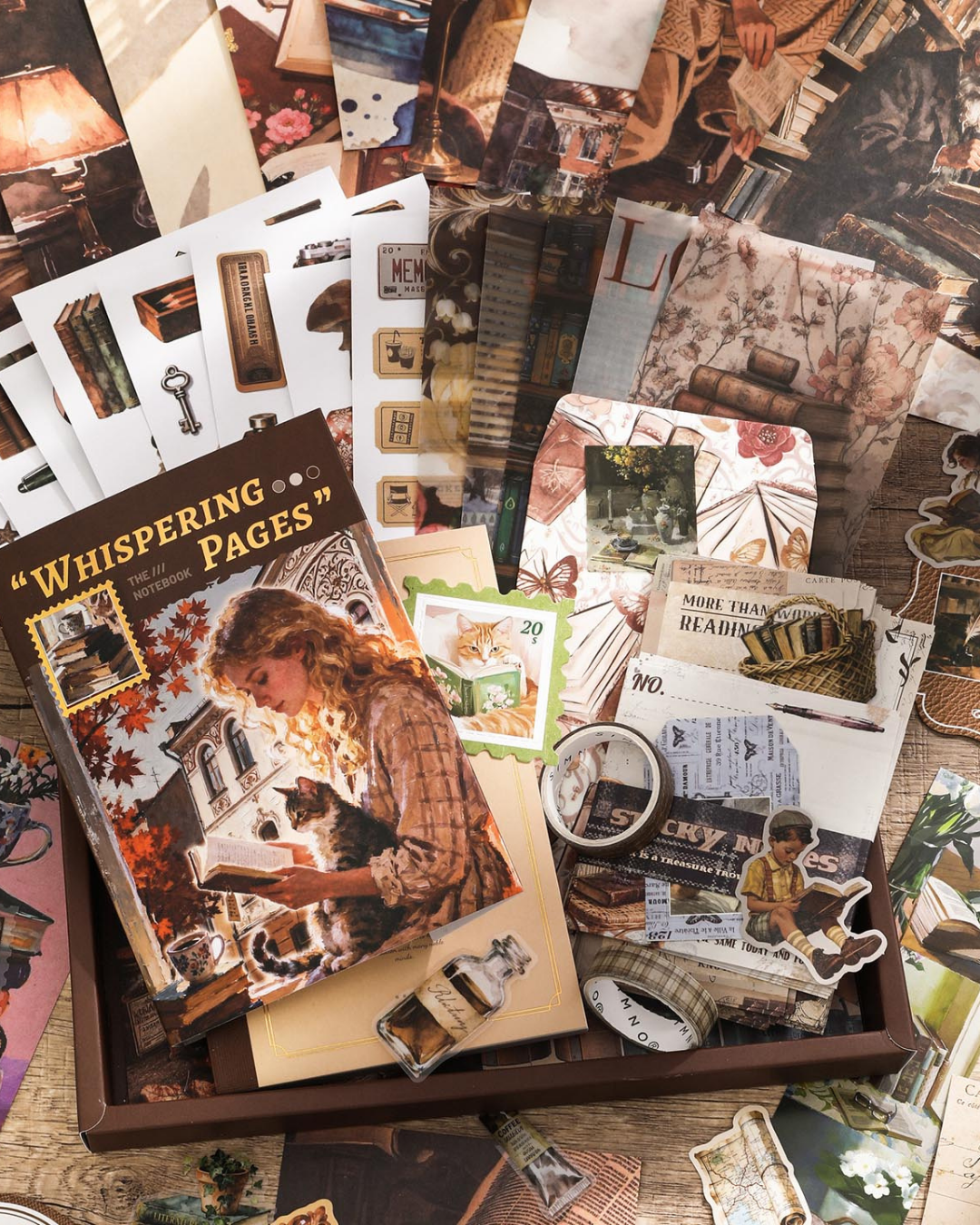 დღიურის ნაკრები Whispering Pages