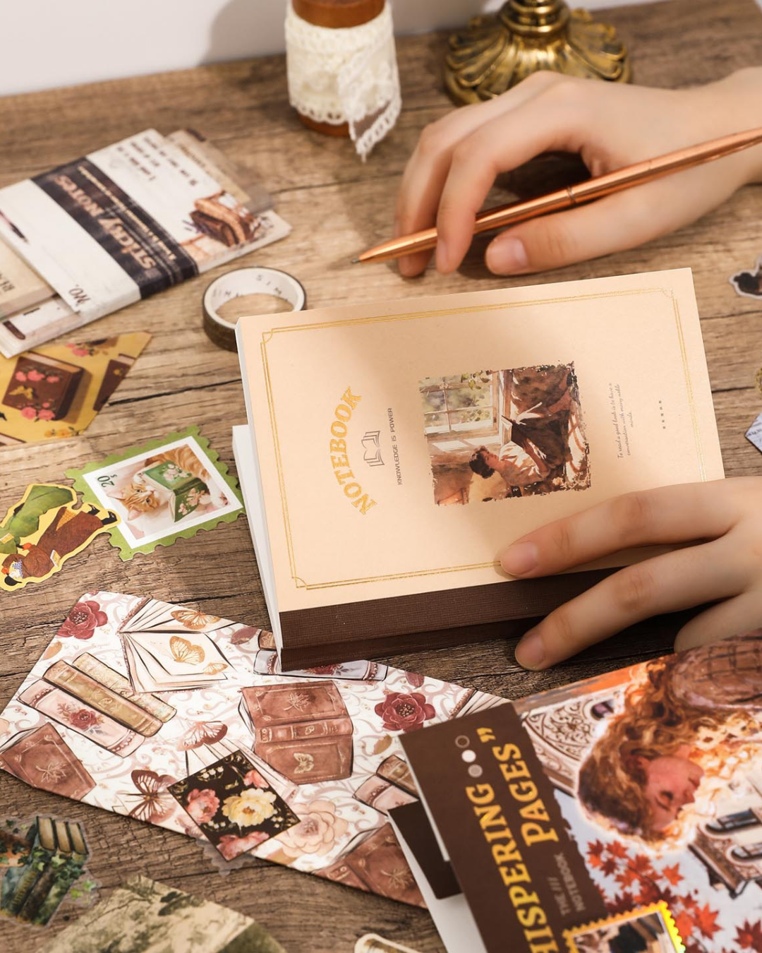 დღიურის ნაკრები Whispering Pages