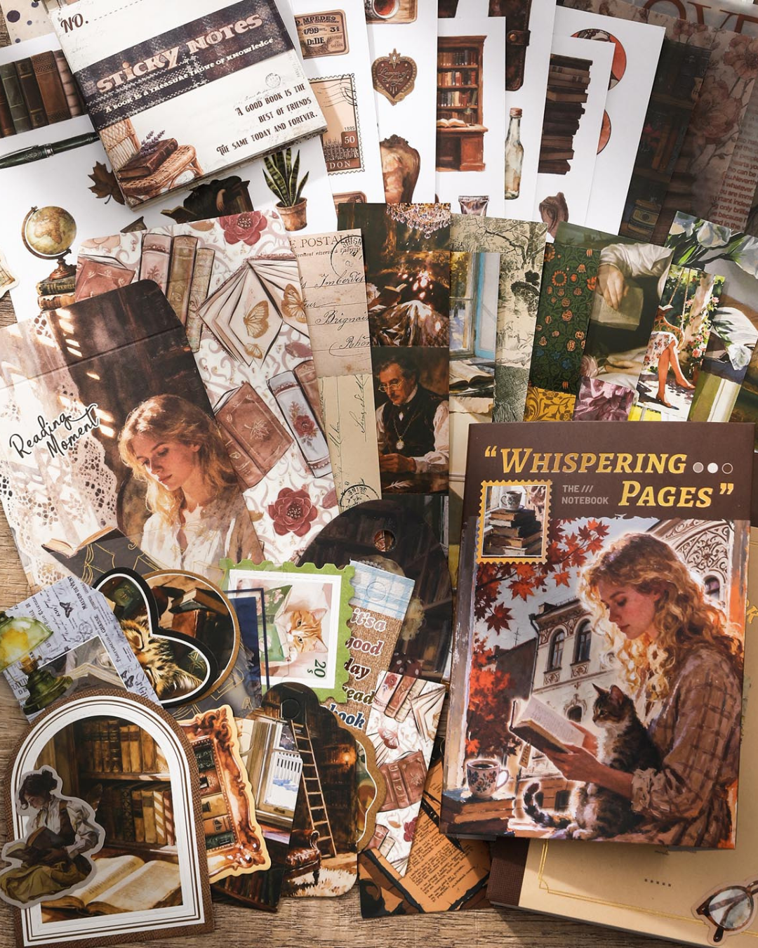 დღიურის ნაკრები Whispering Pages