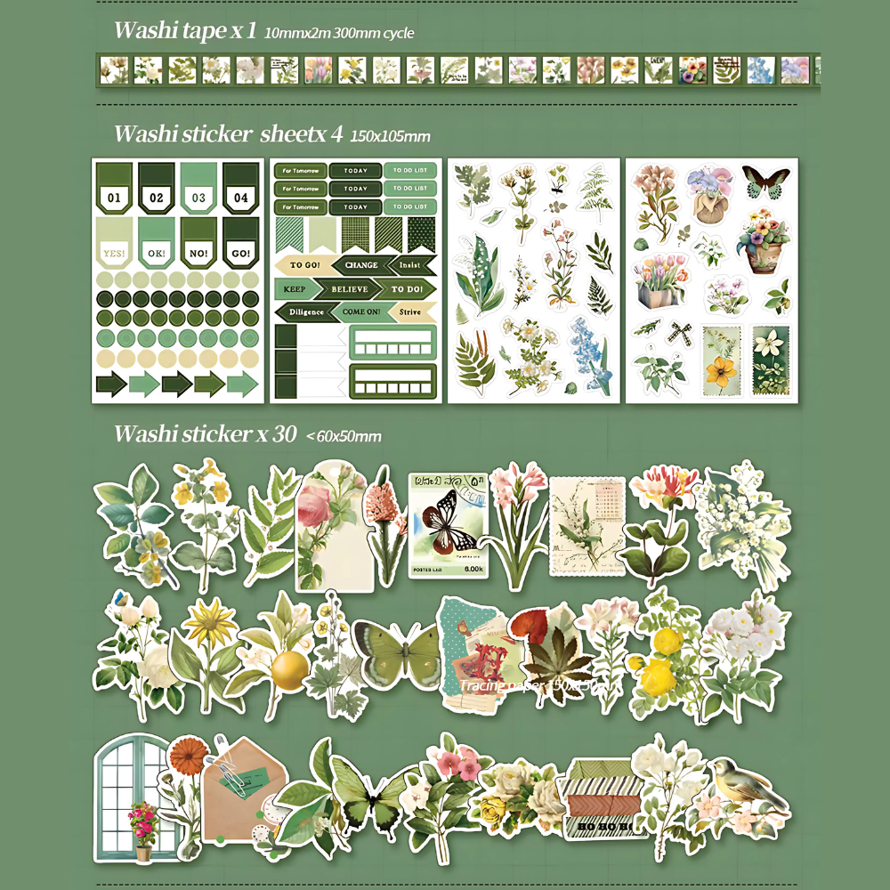Plants Paradise დღიურის ნაკრები