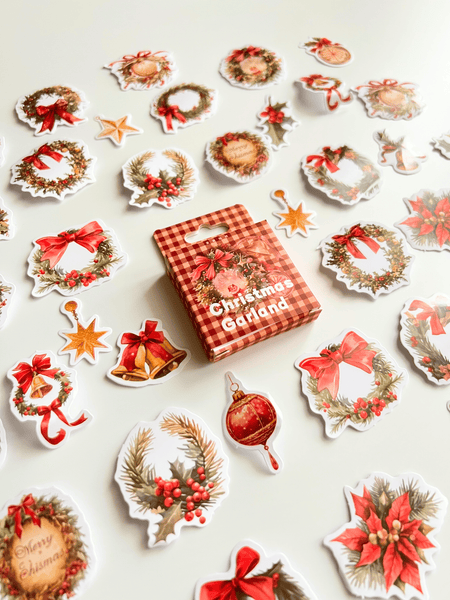 Christmas garland sticker